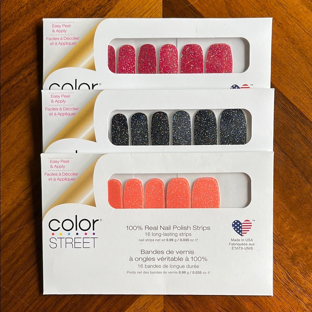 Color Street Nail Polish Strips - 3 Pack!